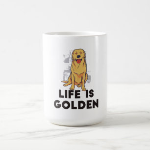 Golden Retriever Dog - Life Is Golden Coffee Mug
