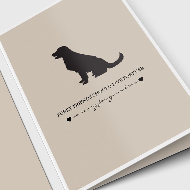 Golden Retriever Dog Lover Pet Sympathy Card (Dog Lover, pet loss, pet memorial, sympathy card for a Golden Retriever)