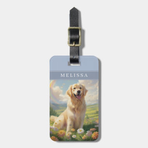 Golden Retriever Dog Luggage Tags
