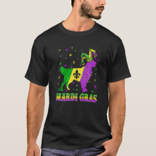 Golden Retriever Dog Mardi Gras Carnival Jester Be T-Shirt