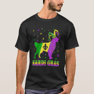 Golden Retriever Dog Mardi Gras Carnival Jester Be T-Shirt
