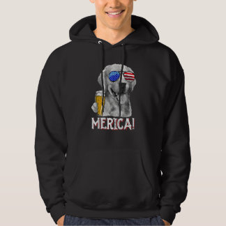 Golden Retriever Dog Merica 4th July Patriotic Ame Hoodie