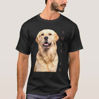 Golden Retriever Dog Mum Dad Love Puppy Pet Tee Cu