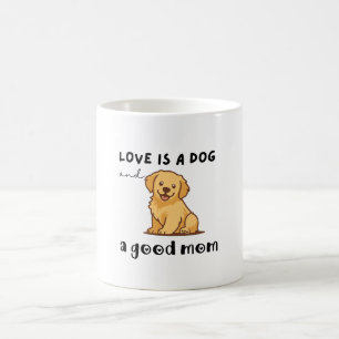 Golden Retriever Dog Mum Gift - Love is a Dog Coffee Mug