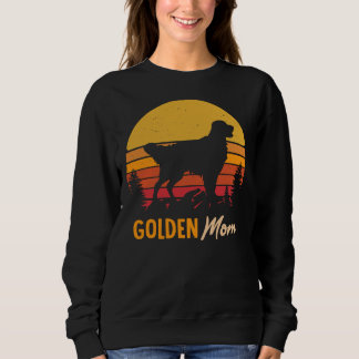 Golden Retriever Dog Mum Vintage Retro 277 Sweatshirt
