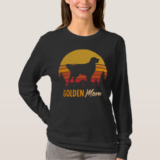 Golden Retriever Dog Mum Vintage Retro 277 T-Shirt