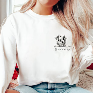 Golden Retriever Dog Personalised Hand Drawing Sweatshirt