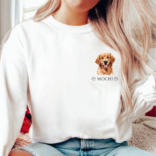 Golden Retriever Dog Personalised Hand Drawing Sweatshirt