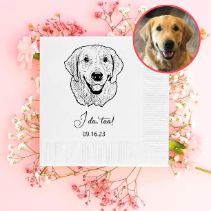 Golden Retriever Dog Personalised I Do Too  Napkin