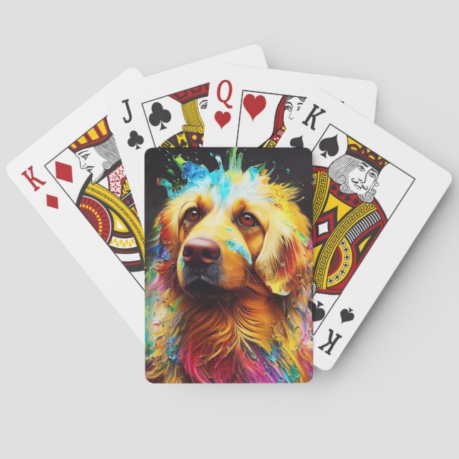 Golden Retriever Dog Pet Cute Adorable Animal Playing Cards (Back)
