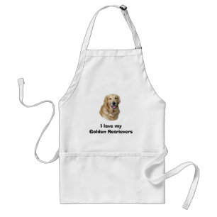 Golden Retriever dog photo portrait Standard Apron