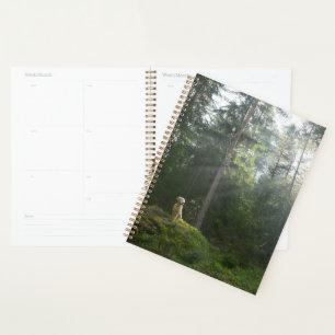 Golden Retriever Dog Pine Woodland Planner