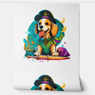 Golden Retriever Dog Pirate Wallpaper