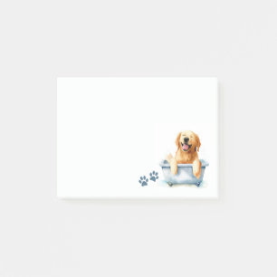Golden Retriever Dog Post-it Notes