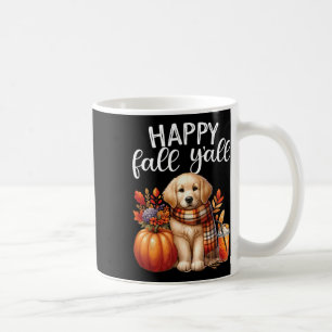 Golden Retriever Dog Pumpkin Spice Happy Fall Yall Coffee Mug
