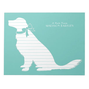 Golden Retriever Dog Puppy Notepad