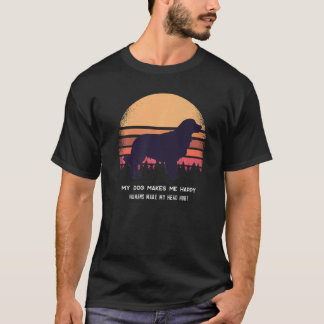 Golden Retriever Dog Retro  7 T-Shirt