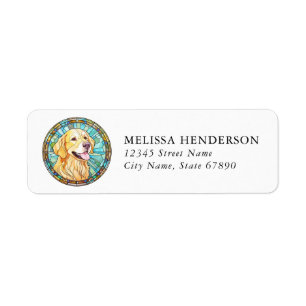 Golden Retriever Dog Return Address Labels