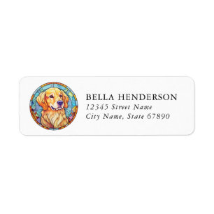Golden Retriever Dog Return Address Labels