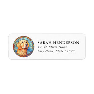 Golden Retriever Dog Return Address Labels