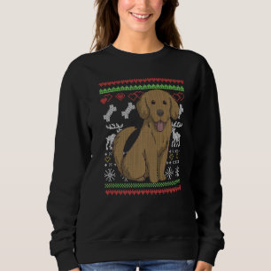 Golden Retriever Dog Santa Claus Ugly Christmas Pa Sweatshirt
