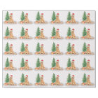 Golden Retriever Dog Santa Tree Merry Christmas