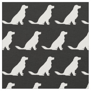 Golden Retriever Dog Silhouette Pet Fabric