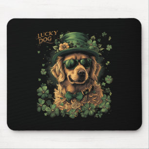 Golden Retriever Dog - St. Patrick's Day Saint Pad Mouse Mat