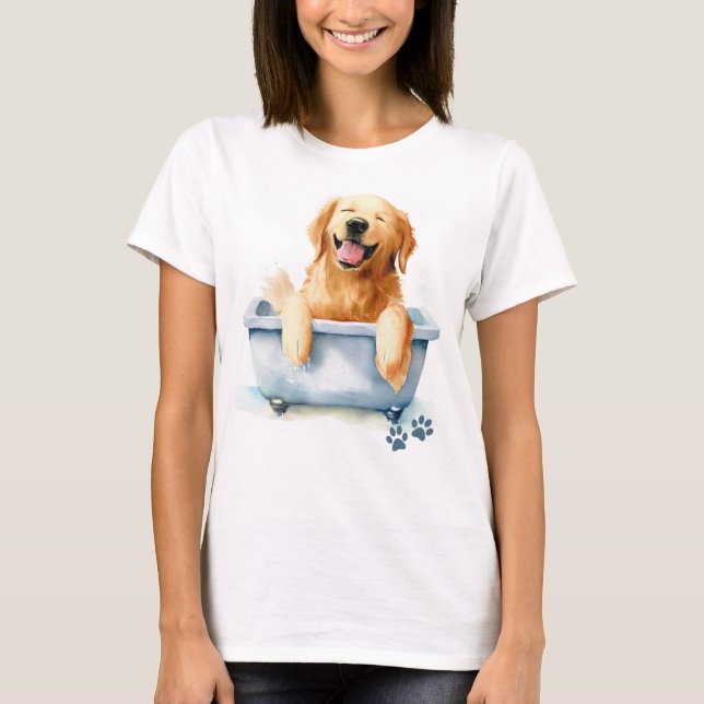 Golden Retriever Dog T-Shirt (Front)