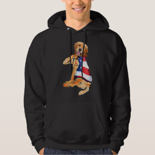 Golden Retriever Dog Tattoo I Love Mum Hoodie