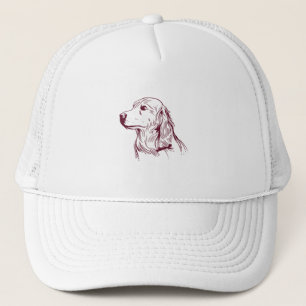 Golden Retriever Dog Trucker Hat