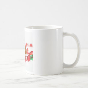 Golden Retriever Dog W Red Santa Hat Christmas Coffee Mug