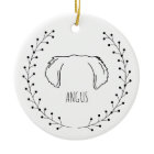 Golden Retriever Dog With Photo Christmas Ornament