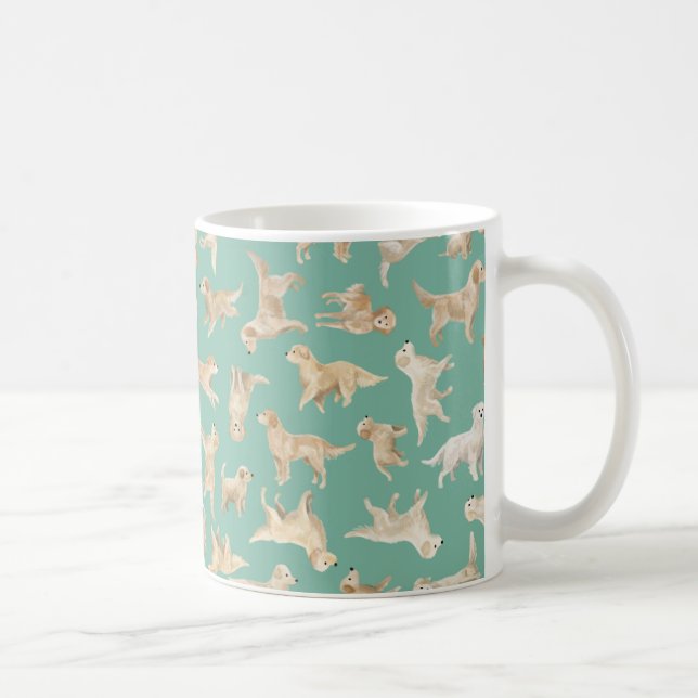Golden Retriever Dogs Coffee Mug (Right)