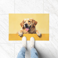 Golden Retriever Doormat Art