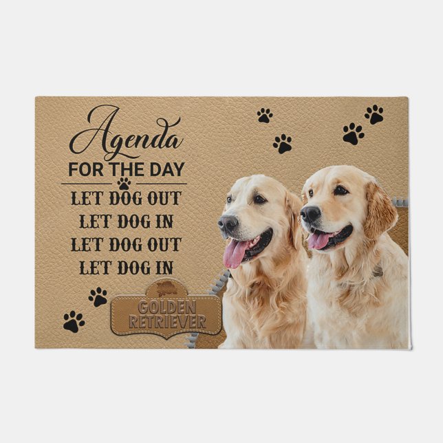 Golden Retriever Doormat, Golden Retriever  Lover Doormat (Front)