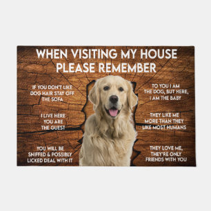 Golden Retriever Doormat, Golden Retriever  Lover Doormat