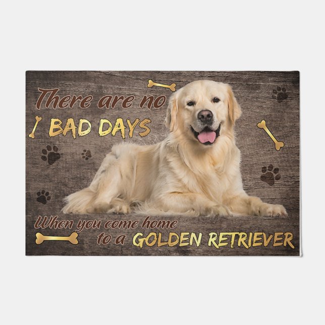 Golden Retriever Doormat, Golden Retriever Lover R Doormat (Front)