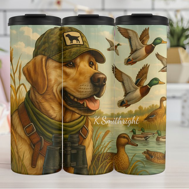 Golden Retriever Duck Hunting Companion Thermal Tumbler (Creator Uploaded)