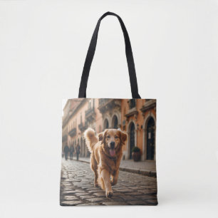 Golden Retriever Elegant Shoulder Tote Bag
