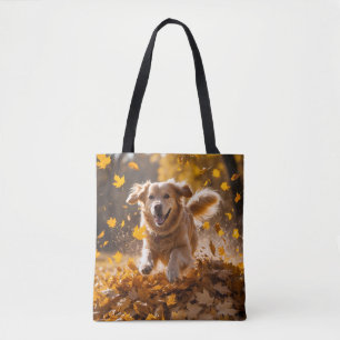 Golden Retriever Elegant Shoulder Tote Bag