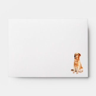 Golden Retriever Envelope