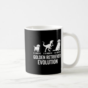 Golden retriever evolution dog mum dad golden coffee mug