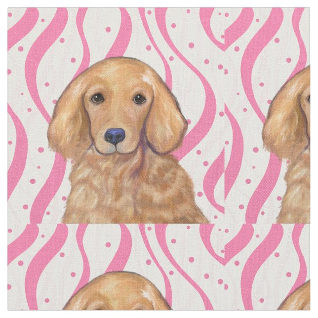 Golden Retriever Fabric (Close Up)