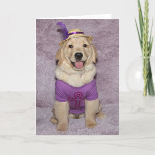 Golden Retriever Fabulous Puppy Birthday  Card