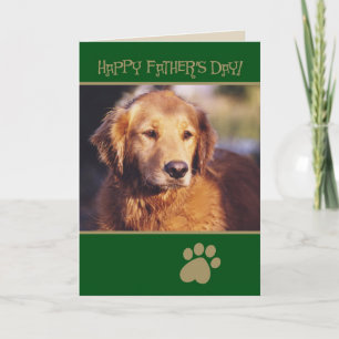 Golden Retriever Father's Day Card