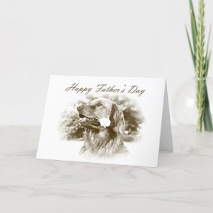 Golden Retriever Father's Day card