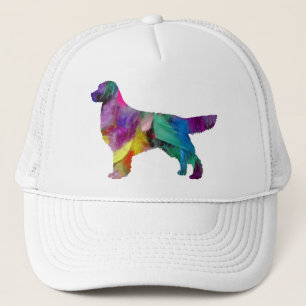 Golden Retriever Feathered Trucker Hat