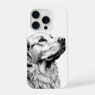 Golden Retriever Fine Line Art Phone Case   Artist