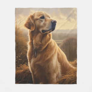 Golden Retriever Fleece Blanket